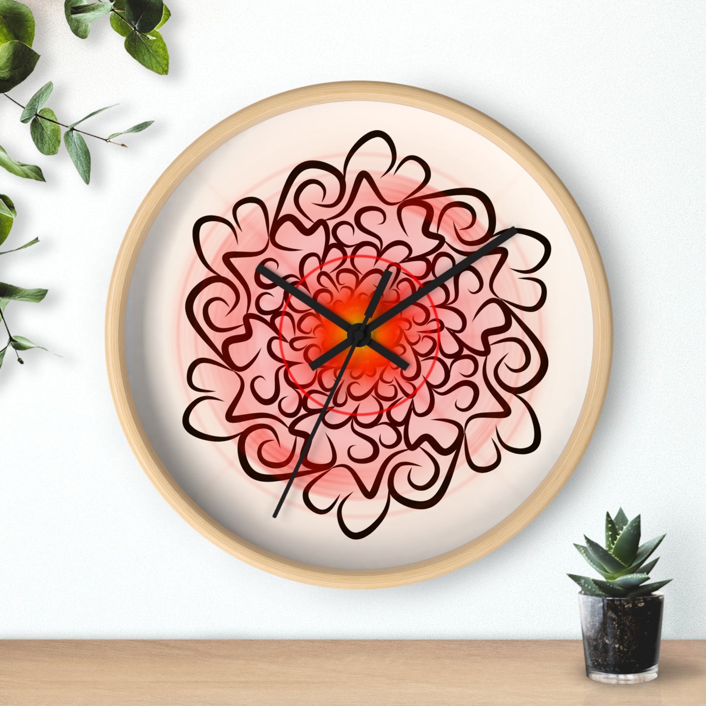 Wall Clock - Modern & Stylish | Red design