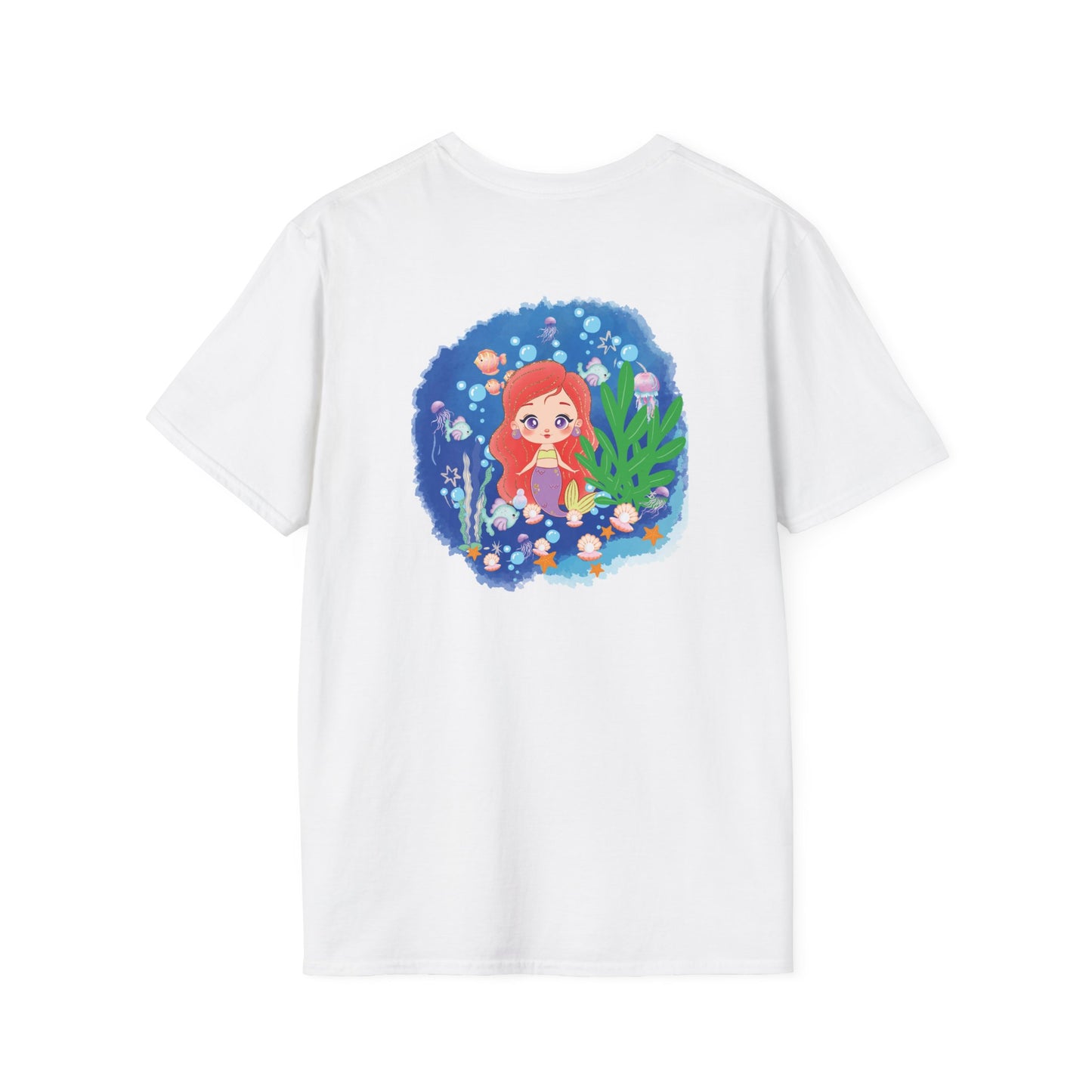 Cute Little Mermaid T-Shirt - Ocean Fantasy Graphic Unisex Tee